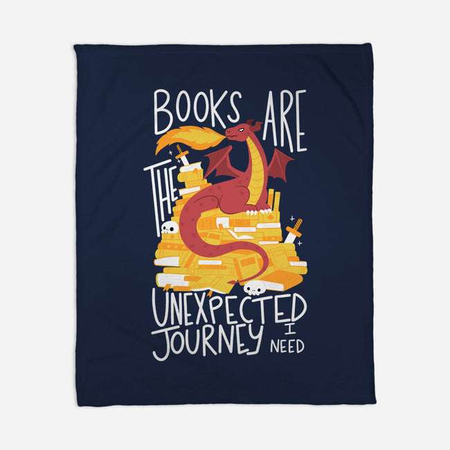 Book Dragon-none fleece blanket-TaylorRoss1