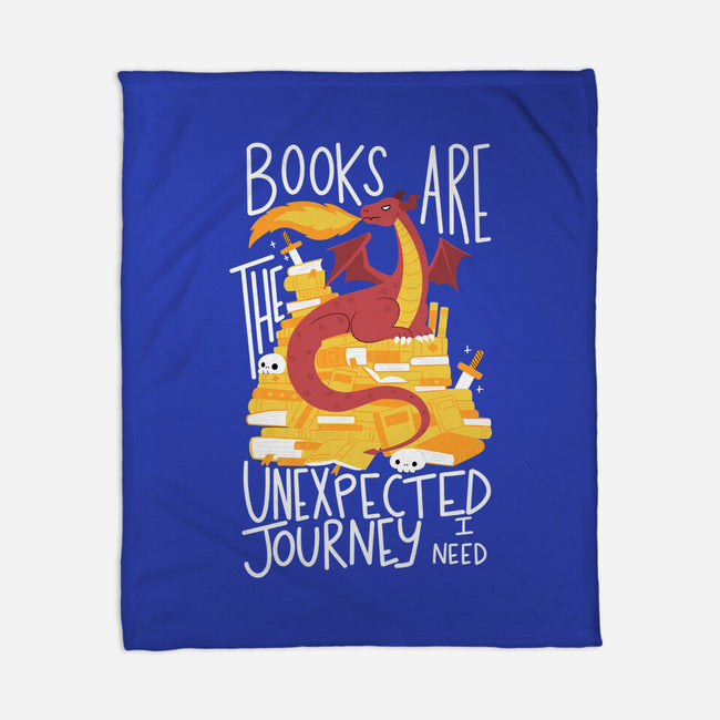 Book Dragon-none fleece blanket-TaylorRoss1