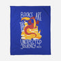 Book Dragon-none fleece blanket-TaylorRoss1