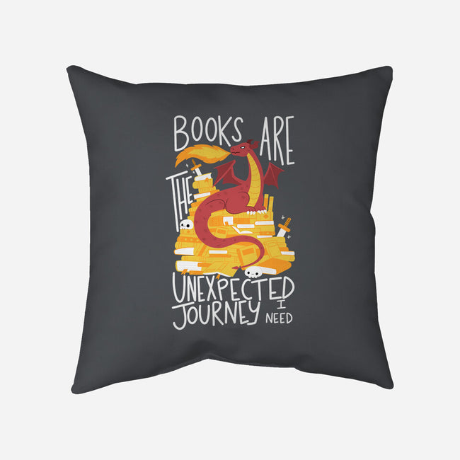 Book Dragon-none removable cover w insert throw pillow-TaylorRoss1