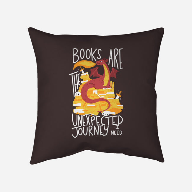 Book Dragon-none removable cover w insert throw pillow-TaylorRoss1