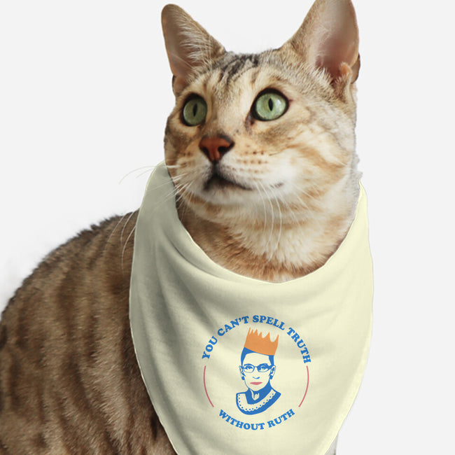 Truthful Ruth-cat bandana pet collar-TeeFury