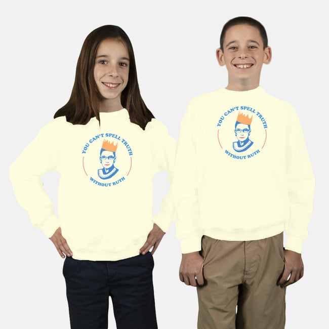 Truthful Ruth-youth crew neck sweatshirt-TeeFury