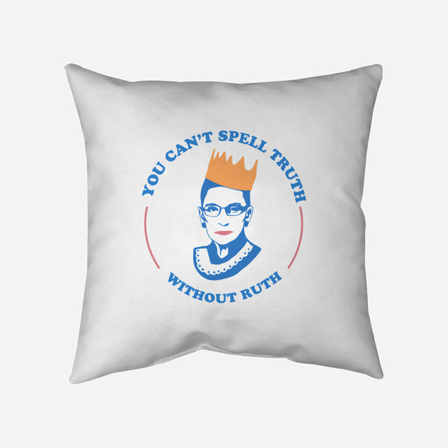 Truthful Ruth-none removable cover w insert throw pillow-TeeFury