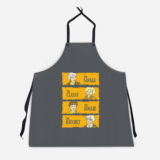 Golden Savages-unisex kitchen apron-dalethesk8er