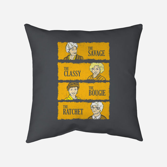 Golden Savages-none removable cover w insert throw pillow-dalethesk8er