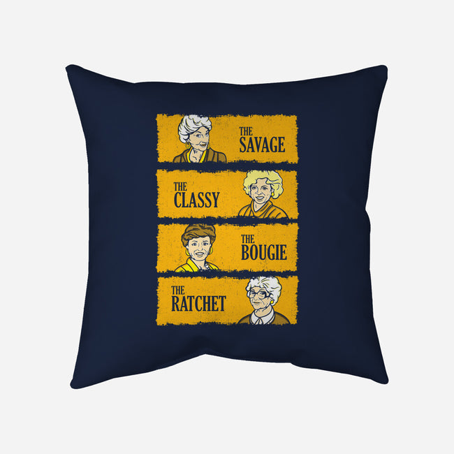 Golden Savages-none removable cover w insert throw pillow-dalethesk8er