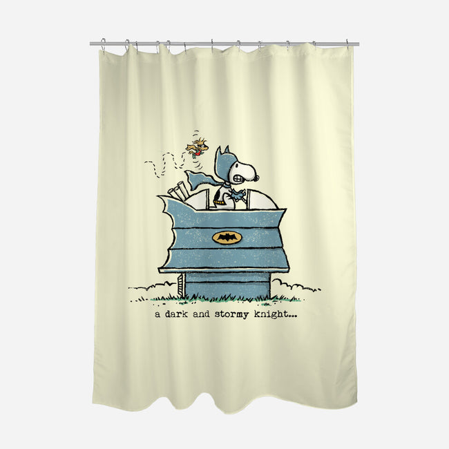 A Dark And Stormy Knight-none polyester shower curtain-kg07