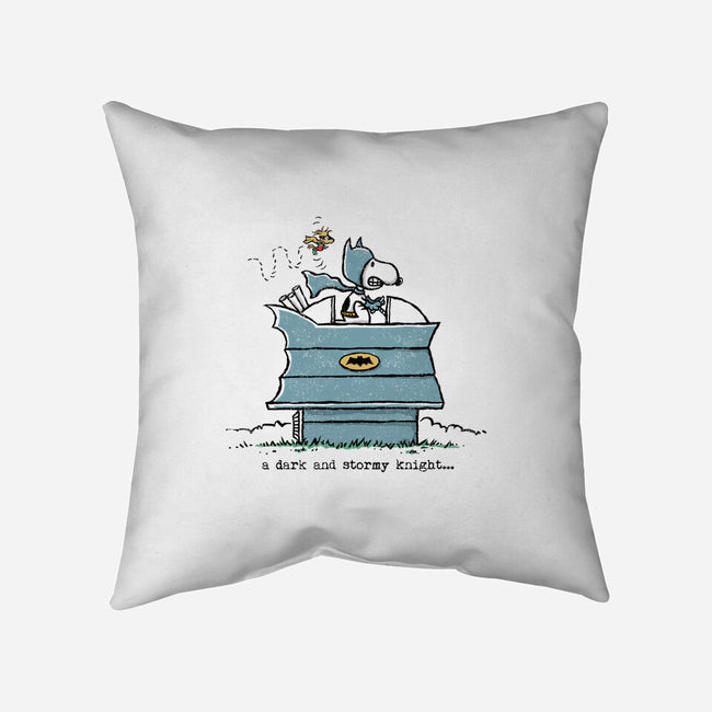 A Dark And Stormy Knight-none removable cover w insert throw pillow-kg07