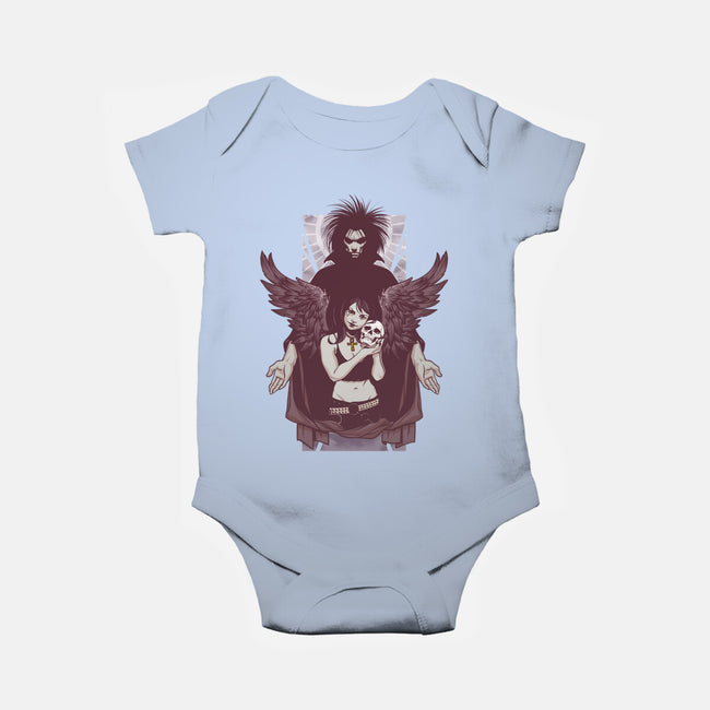 Death and Sandman-baby basic onesie-lucassilva