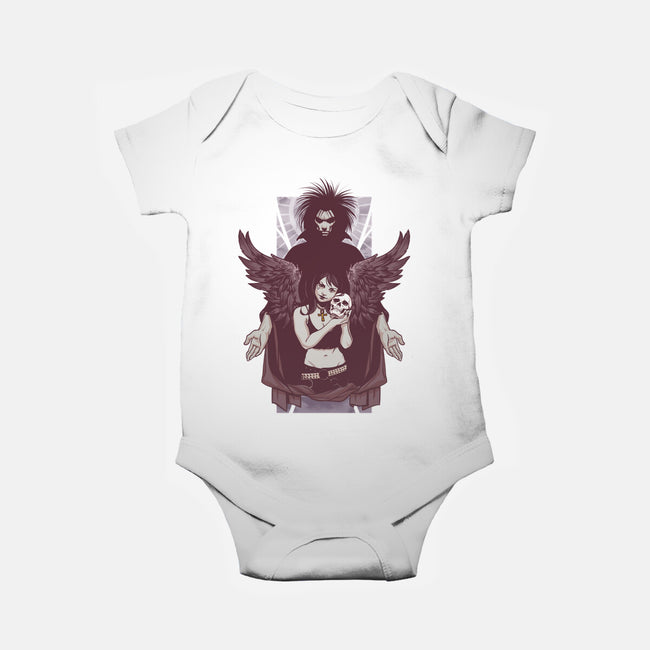 Death and Sandman-baby basic onesie-lucassilva