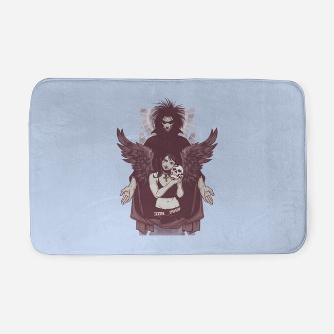 Death and Sandman-none memory foam bath mat-lucassilva