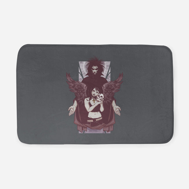 Death and Sandman-none memory foam bath mat-lucassilva