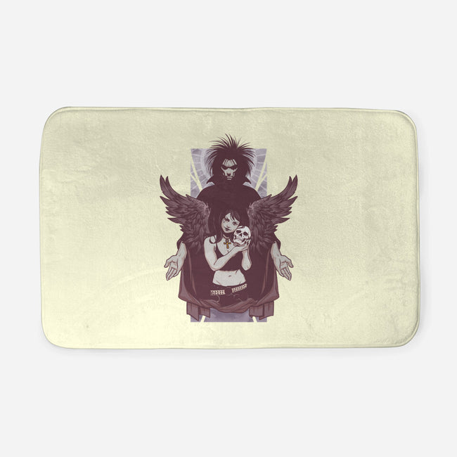 Death and Sandman-none memory foam bath mat-lucassilva