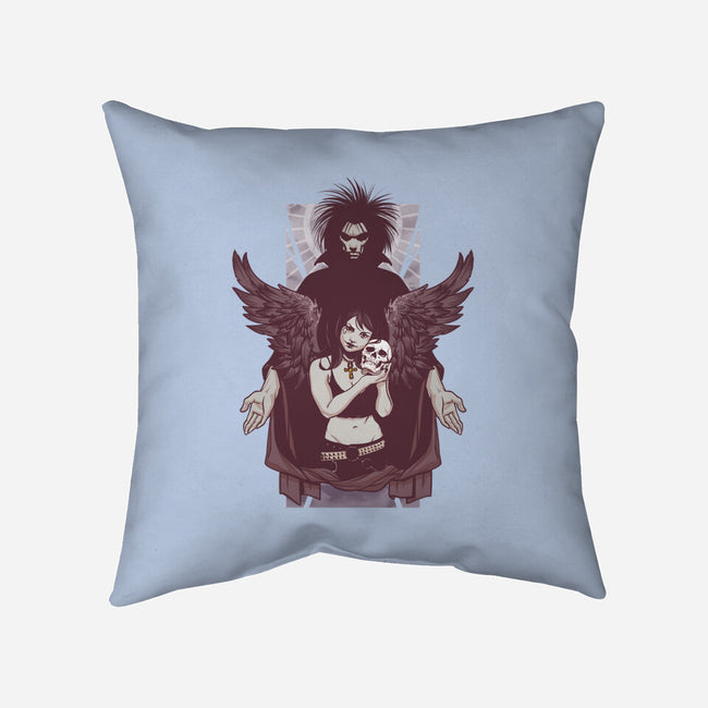 Death and Sandman-none removable cover w insert throw pillow-lucassilva