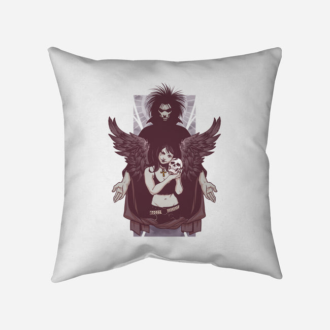Death and Sandman-none removable cover w insert throw pillow-lucassilva