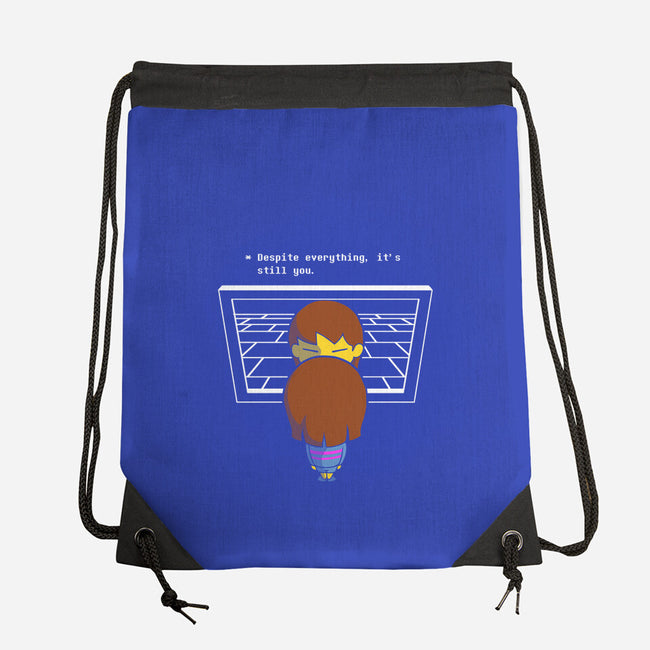 Despite Everything-none drawstring bag-estudiofitas