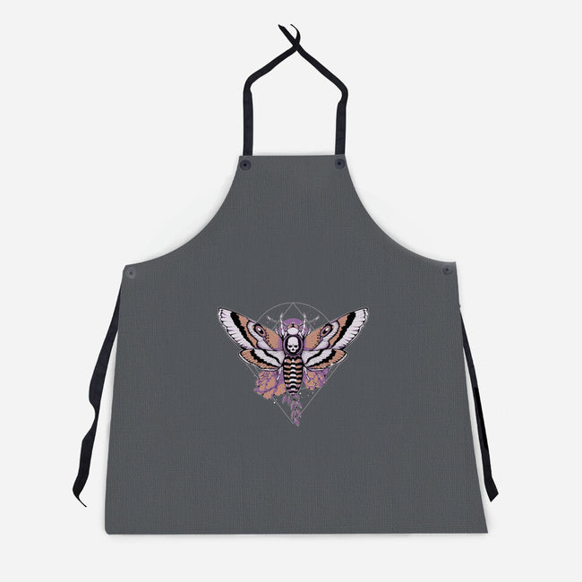 Death Moth-unisex kitchen apron-xMorfina