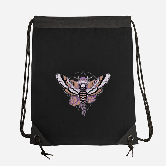 Death Moth-none drawstring bag-xMorfina
