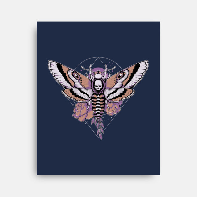 Death Moth-none stretched canvas-xMorfina