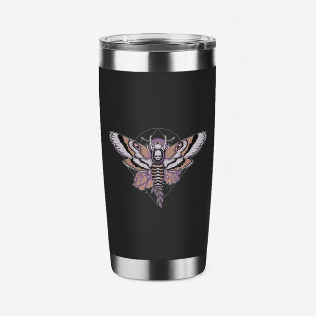 Death Moth-none stainless steel tumbler drinkware-xMorfina