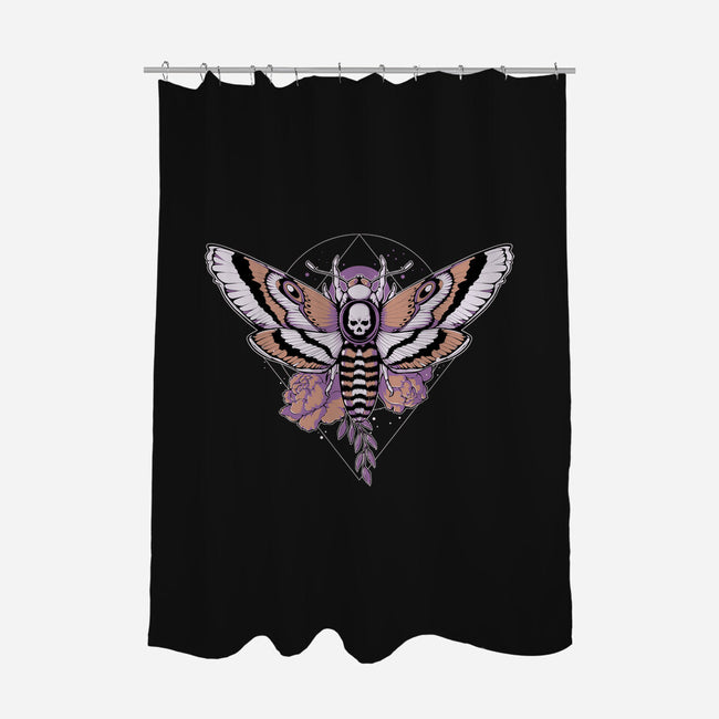 Death Moth-none polyester shower curtain-xMorfina