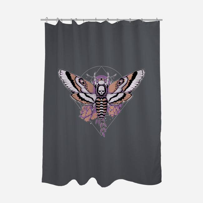 Death Moth-none polyester shower curtain-xMorfina