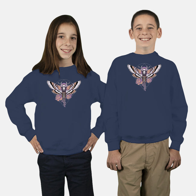 Death Moth-youth crew neck sweatshirt-xMorfina