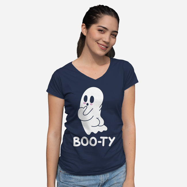 BOOty-womens v-neck tee-Doctor Billionaire