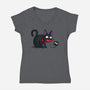 Sootball-womens v-neck tee-Raffiti