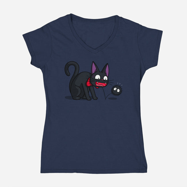 Sootball-womens v-neck tee-Raffiti