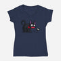 Sootball-womens v-neck tee-Raffiti