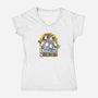 Dungeons and Unicorns-womens v-neck tee-T33s4U