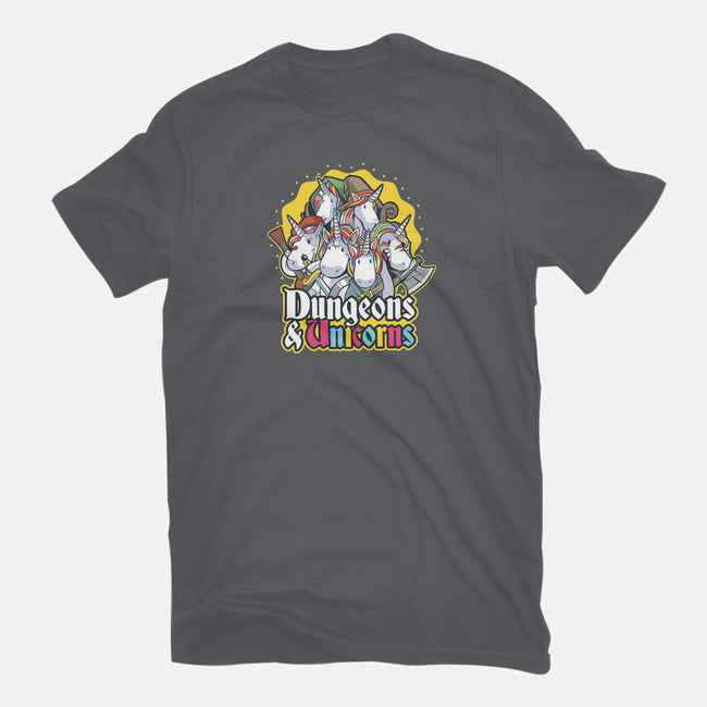 Dungeons and Unicorns-mens basic tee-T33s4U