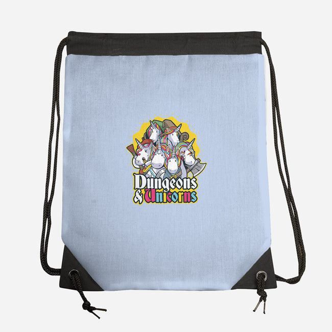 Dungeons and Unicorns-none drawstring bag-T33s4U