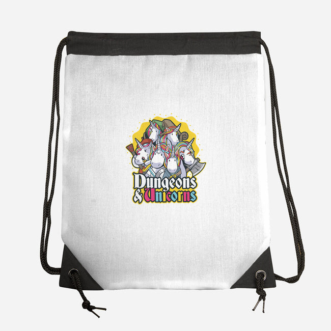 Dungeons and Unicorns-none drawstring bag-T33s4U