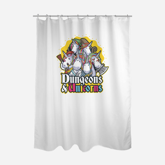 Dungeons and Unicorns-none polyester shower curtain-T33s4U