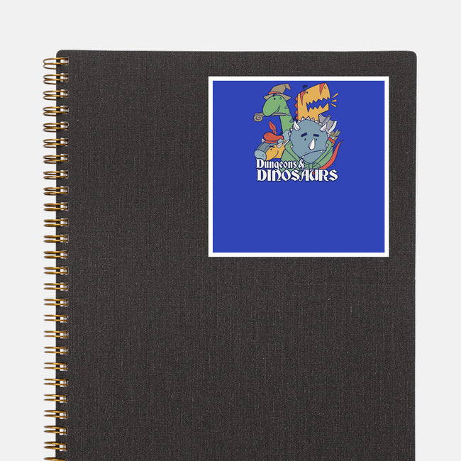Dungeons and Dinosaurs-none glossy sticker-T33s4U