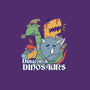 Dungeons and Dinosaurs-none stretched canvas-T33s4U
