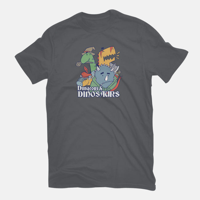 Dungeons and Dinosaurs-mens premium tee-T33s4U