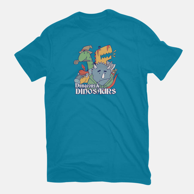Dungeons and Dinosaurs-womens basic tee-T33s4U