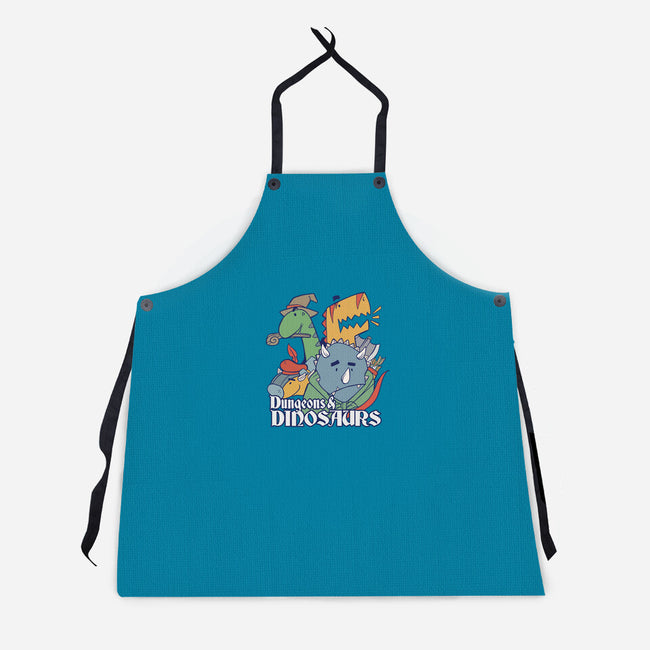 Dungeons and Dinosaurs-unisex kitchen apron-T33s4U