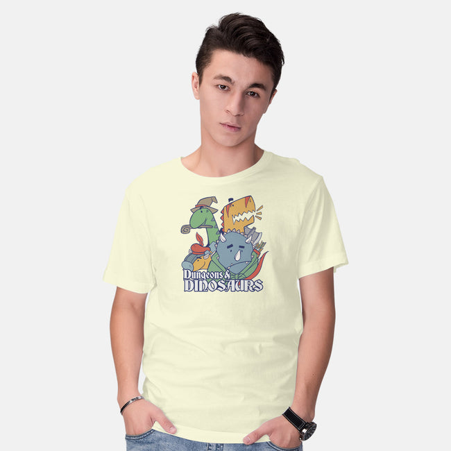 Dungeons and Dinosaurs-mens basic tee-T33s4U
