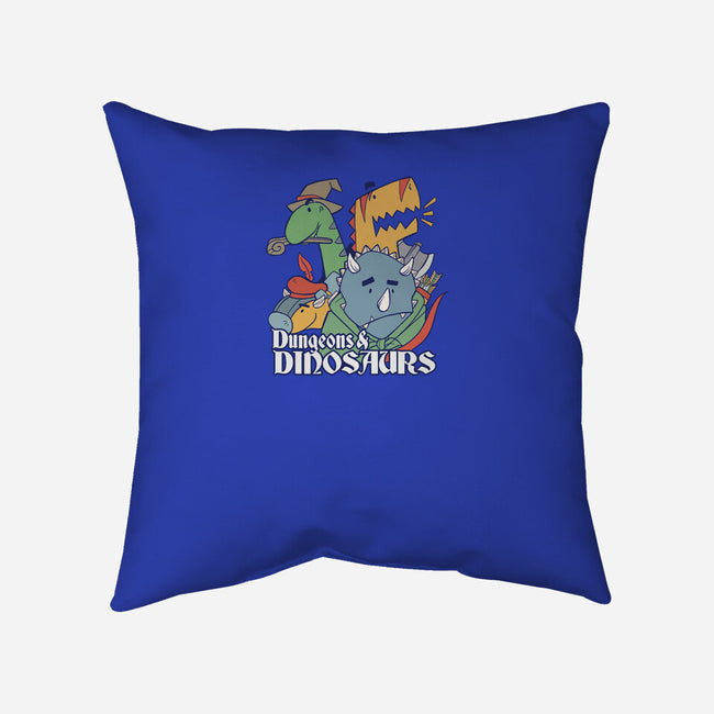 Dungeons and Dinosaurs-none removable cover throw pillow-T33s4U