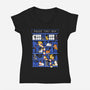 Library Box Who-womens v-neck tee-TaylorRoss1