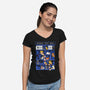 Library Box Who-womens v-neck tee-TaylorRoss1