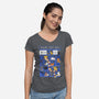 Library Box Who-womens v-neck tee-TaylorRoss1