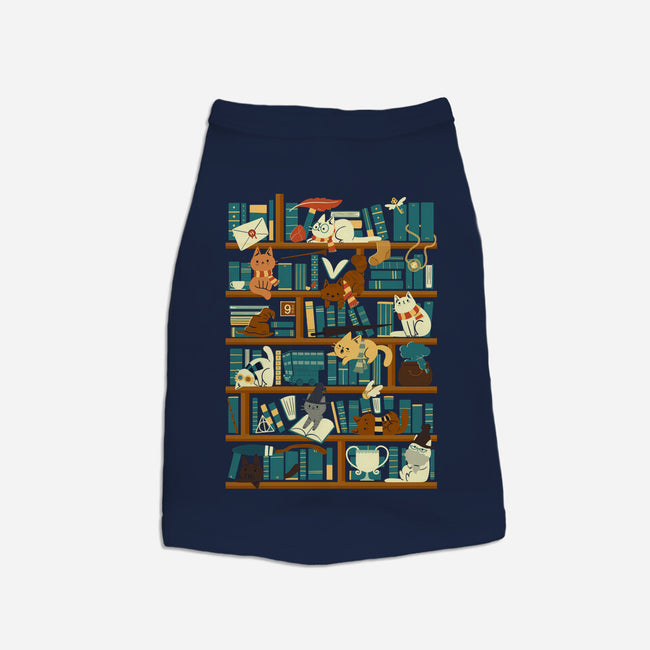 Library Magic School-cat basic pet tank-TaylorRoss1