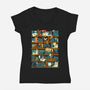 Library Magic School-womens v-neck tee-TaylorRoss1