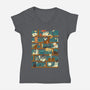 Library Magic School-womens v-neck tee-TaylorRoss1
